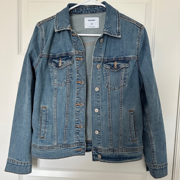 Old Navy Light Wash Denim Jean Jacket Size Small Womens with Buttons - Picture 1 of 9